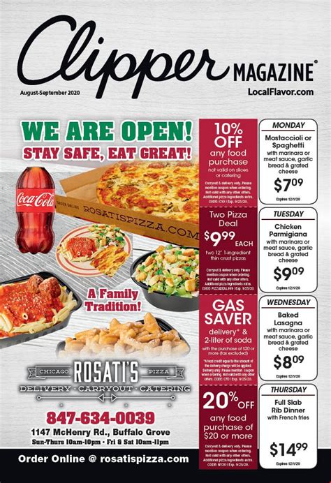 Location Features. . Rosatis coupons